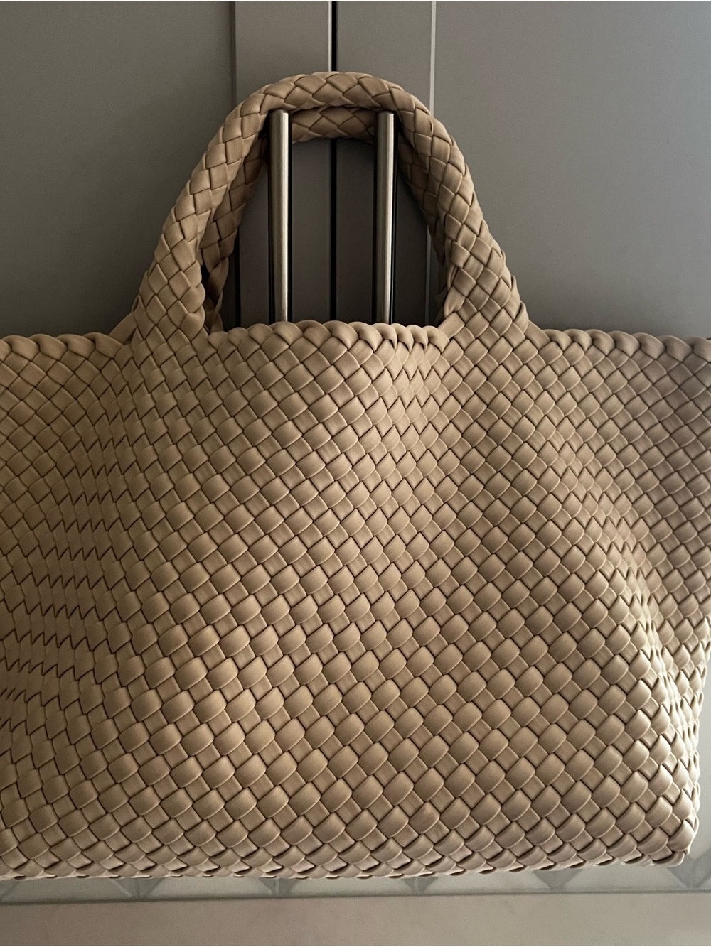 EUC Naghedi St. Barths Tote Bag Medium Ecru